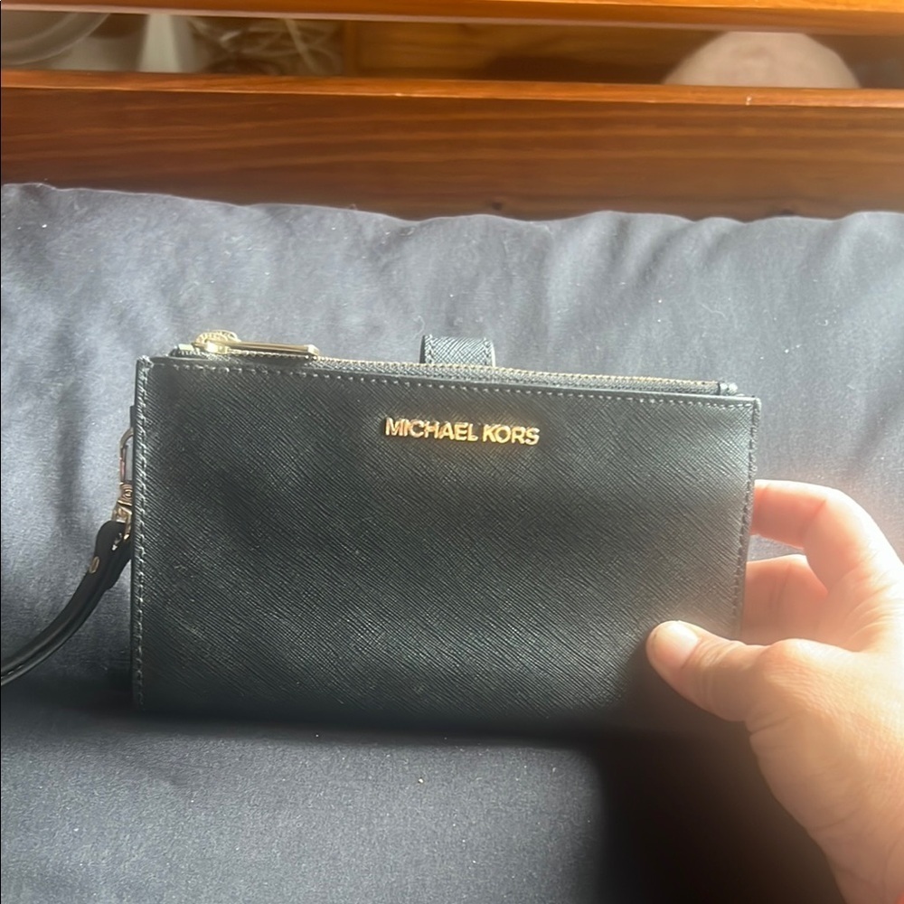 Michael Kors Black Wristlet